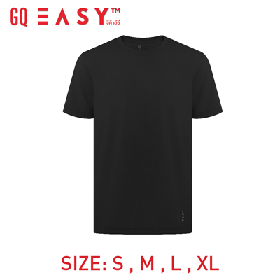 GQ Easy เสื้อยืดไม่เหม็นเหงื่อ สีดำ