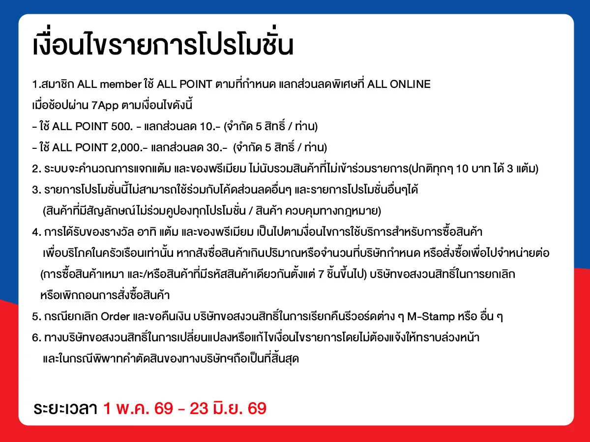 ไทยช่วยไทย เซเว่นลดแรง