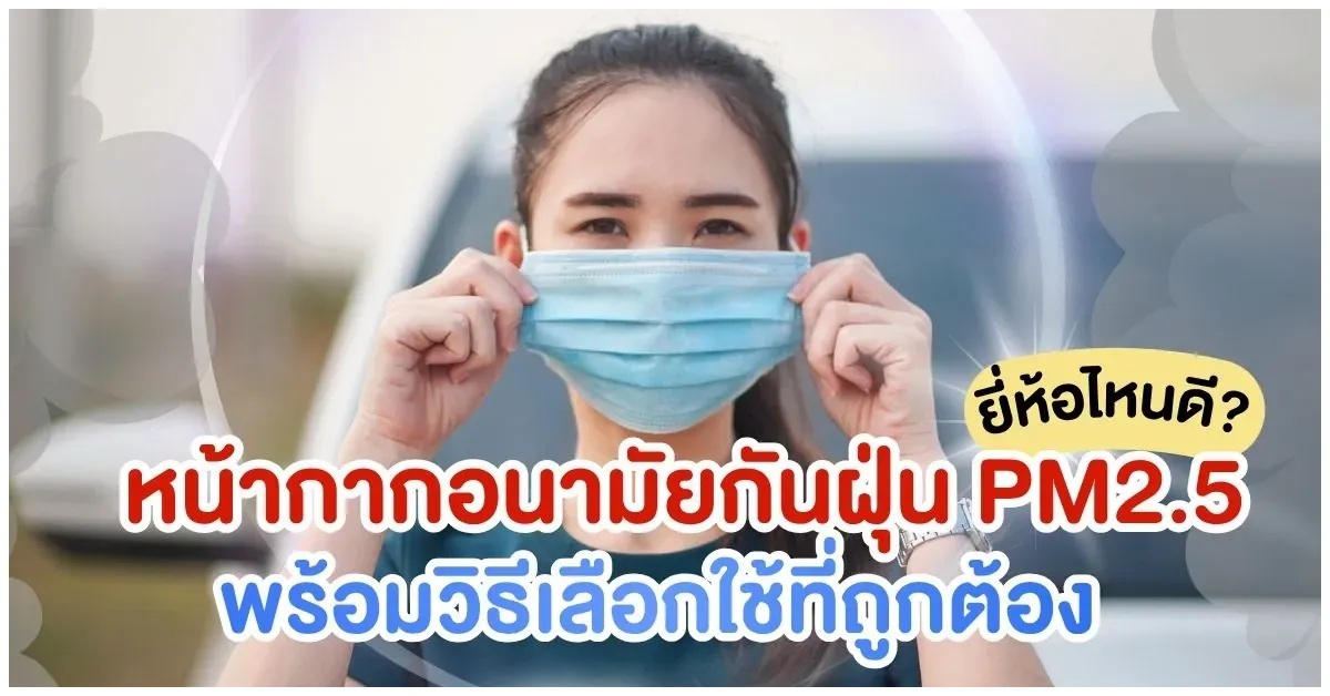 Blog-หน้ากากอนามัยกันฝุ่น-PM2-5-ยี่ห้อไหนดี