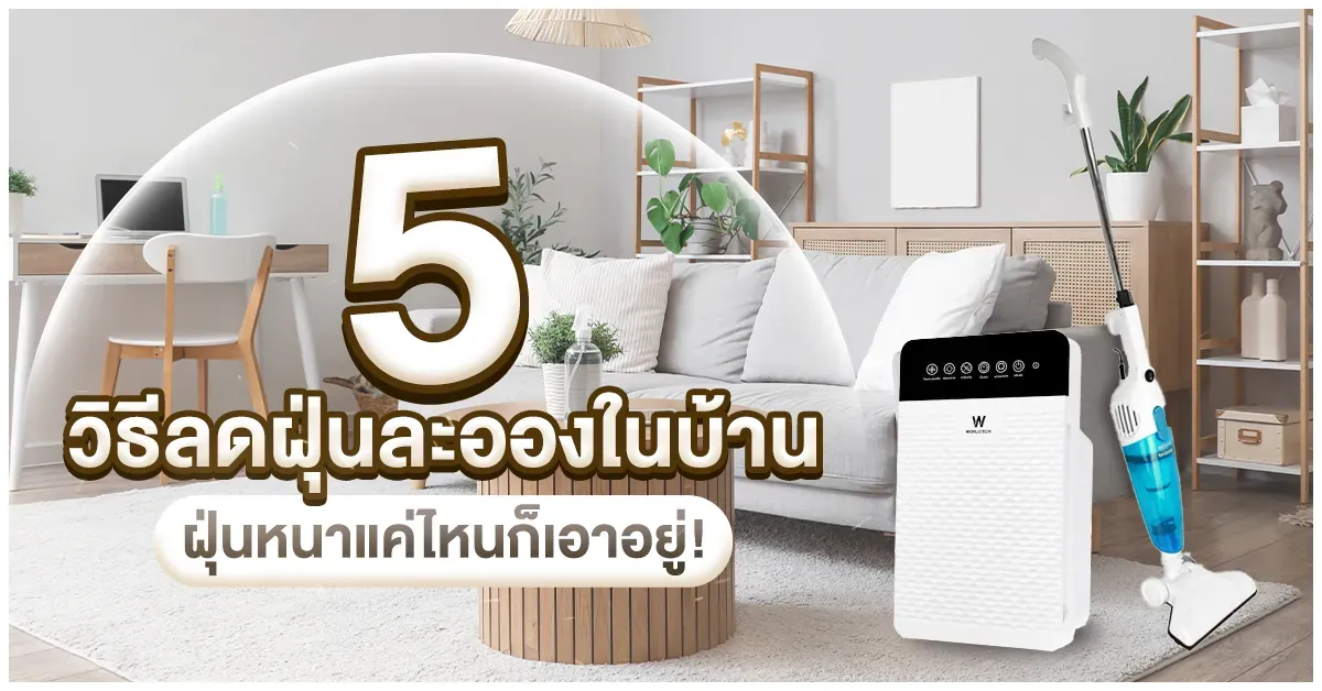Blog-5-วิธีลดฝุ่นละอองในบ้าน