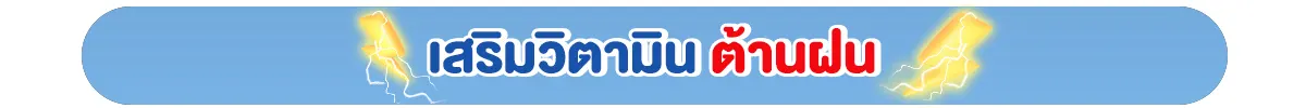 เสริมวิตามิน ต้านฝน