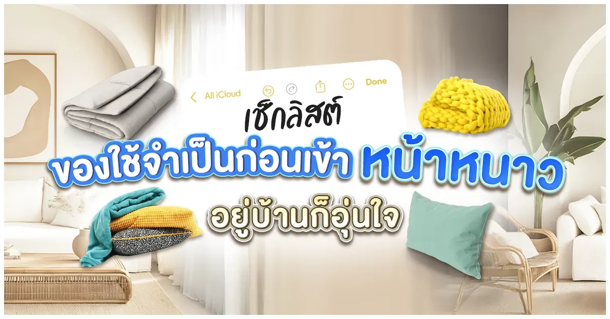 blog-เช็กลิสต์ของใช้จำเป็นก่อนเข้าหน้าหนาว อยู่บ้านก็อุ่นใจ