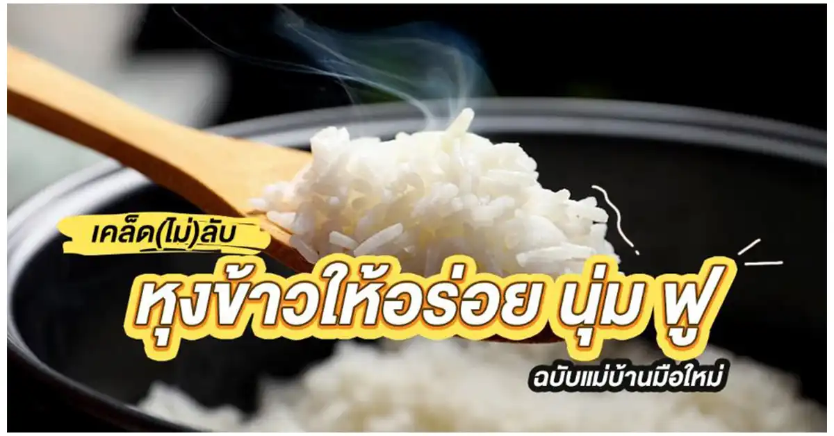 เคล็ดลับหุงข้าวให้อร่อย นุ่ม ฟู ฉบับแม่บ้านมือใหม่